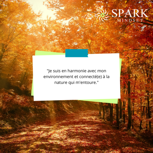 Les affirmations positives pour changer ses pensées avec l'application Spark Mindset et sortir du burnout en retrouvant confiance en soi.