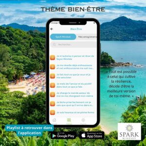 Créer et écouter des playlists d’affirmations positives avec l’application Spark Mindset pour reprogrammer son subconscient et augmenter sa confiance en soi et son estime de soi